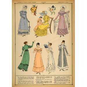   Costume Women Dress Hat   Orig. Print (Pochoir): Home & Kitchen