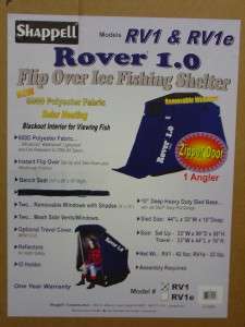 Shappell Rover RV1 Flip Over Style Ice Fishing Shelter Shack Hut NEW 