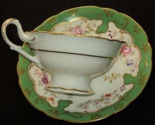 Antique LG SIZE Tea cup and saucer KINGS ROPE HNDL  