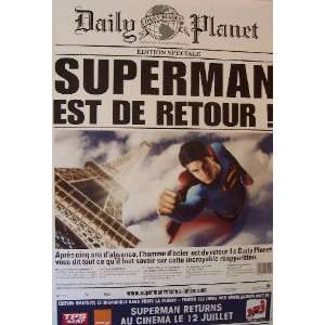  SUPERMAN RETURNS   GAZETTE STYLE (LARGE   FRENCH   ROLLED 