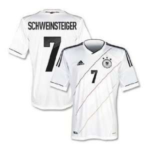 New Soccer Jersey Euro 2012 New Germany Home Schweinsteiger # 7 White 