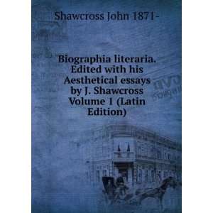   by J. Shawcross Volume 1 (Latin Edition) Shawcross John 1871  Books