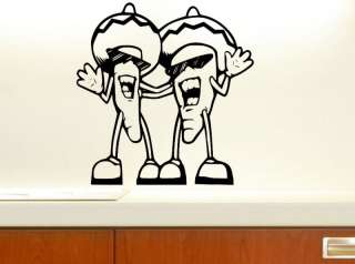Chili Peppers Kitchen Wall Decor Decal Sticker Vinyl  