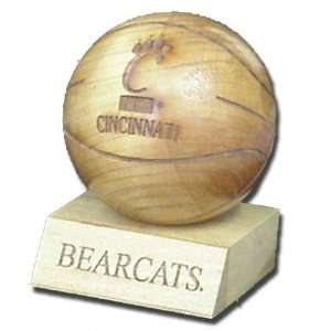 Cincinnati Bearcats Laser Engraved Wood Basketball  Sports 