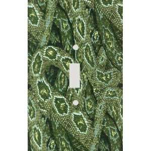 Winding Green Snakes Print Decorative Switchplate Cover 