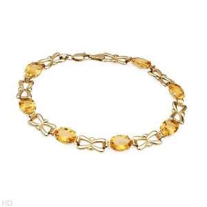    CleverEves 8.75.Ctw Citrine Gold Bracelet CleverEve Jewelry