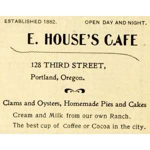   Cafe Bakery Food Coffee Portland   Original Print Ad: Home & Kitchen
