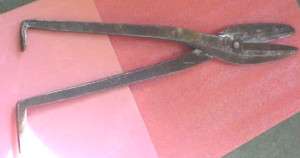 RARE Vintage Primitive cutting tool Blacksmith railroad Millboard 