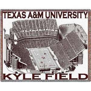  Texas A&M Univ Kyle Field   69 x 48 Blanket/Throw   Texas 