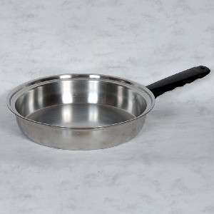 SET OF 2 LIFETIME STAINLESS STEEL SKILLETS   APPROX. 8 3/4 & 10 1/2 