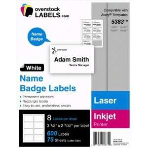  Sheet Shipping /Name Badge Labels for Laser and Inkjet Printers Same 