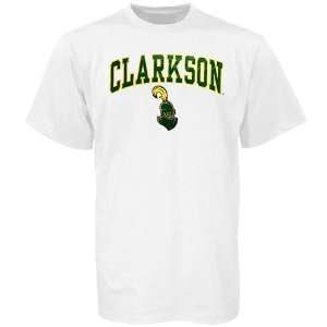  Clarkson Golden Knights White Bare Essentials T shirt 
