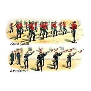  Vintage Art Sword and Lance Exercise   04564 7