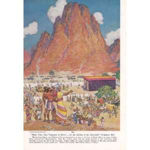  1957 Mount Sinai Numbers 10 2   H. J. Soulen Bible Print 