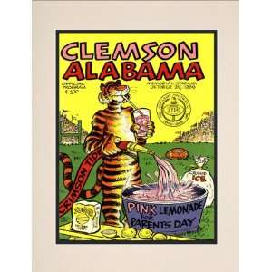  1969 Clemson vs. Alabama 10.5x14 Matted Historic Football 