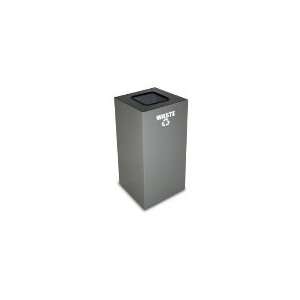    SL   32 Gallon Indoor Recycling Container w/ Square Opening, Slate