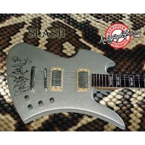  Slash Autographed Rare Sketch Art Guitar PSA & Exact Video 