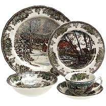 Piece Place Setting Friendly Village Johnson Brothers china dishes 