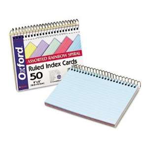     Spiral Bound Index Cards,Ruled,Perforated,4x6,AST