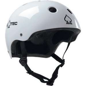 PRO TEC Classic Skate 2 Stage Liner White Small Skateboard Helmet 