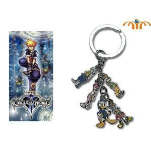 Kingdom Hearts Metal Group Keychain