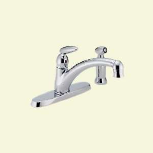  Delta 488WF Single Handle Kitchen Faucet w/Spray: Home 