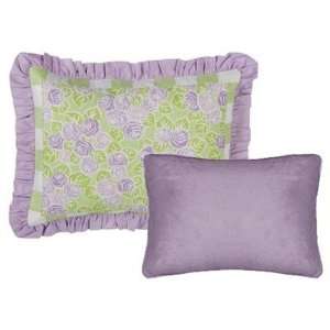  Flower Basket Set of Two Decorative Pillows in Lilac 