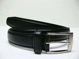 New Mens Classy Dress Leather Belt Black or Brown E5  