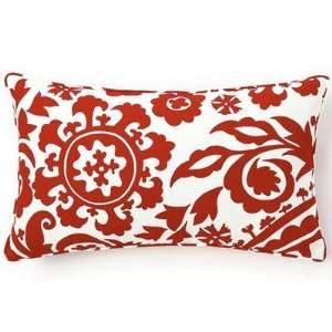  Siggi Suzani Cotton Pillow in Red/White
