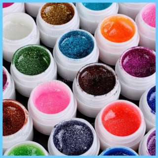   Glitter Powder Nail Art UV Builder Gel Nail Tips DIY Decorations