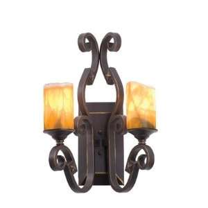    Ibiza Two Light Wall Sconce in Tawny Port: Home Improvement