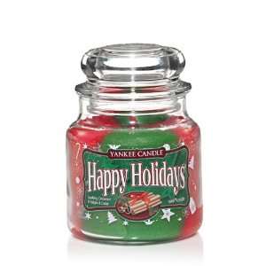  Yankee Candle Happy Holidays Swirl Jar Candle: Home 