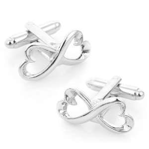  Infinity Heart Symbol Cufflinks   CLI CC IHRT SL Jewelry