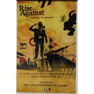  RISE AGAINST Appeal To Reason 2008 DOUBLE SIDED POSTER 