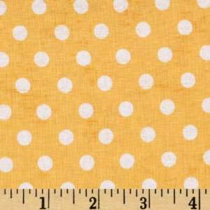  44 Wide Yellow Dots American Heritage Fabric By The Yard 