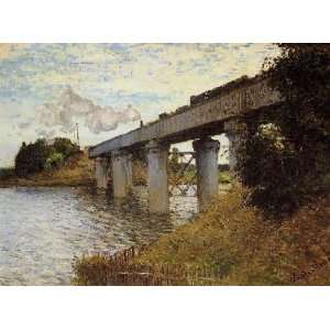   , painting name The Railway Bridge at Argenteuil 2, by Monet Claude