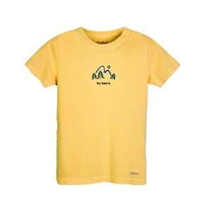 Life Is Good Kids Crusher My Space Mountains Shirt Ochre  