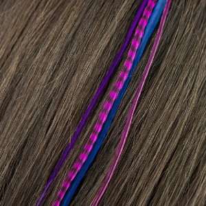  Fine Featherheads Shorties, Summer Berry   Natural Feather 