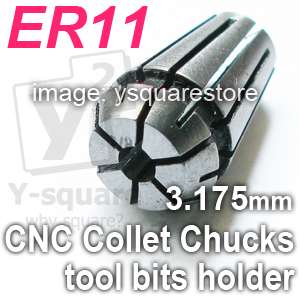 ER11 (3.15mm)1/8 Collet Chuck Tool Bit Holder CNC PCB Engraving 