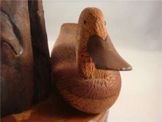 Vintage Hand Carved Duck Decoy Knotts Isl. N.C. Natural  