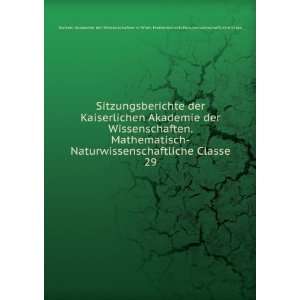   in Wien. Mathematisch Naturwissenschaftliche Klass: Books