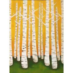  Lisa Congdon 27W by 36H  Autumn Birches CANVAS Edge #5 