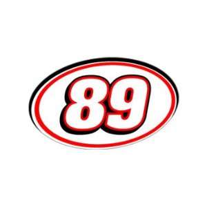   : 89 Number   Jersey Nascar Racing Window Bumper Sticker: Automotive