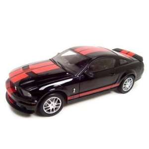  2007 Shelby Mustang GT500 Black With Red Package Diecast 