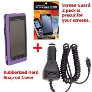  Purple Motorola Droid 2 A955 Snap on Cover Faceplate, Car 