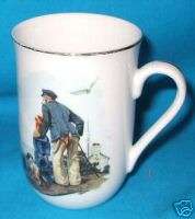 1986 Looking Out To Sea Norman Rockwell Coffee Mug Cup  