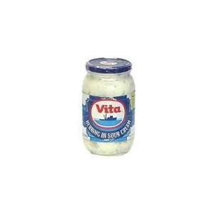 Vita Herring in Sour Cream 30 oz (pack of 6)  Grocery 