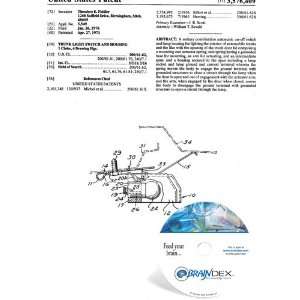  NEW Patent CD for TRUNK LIGHT SWITCH AND HOUSING 