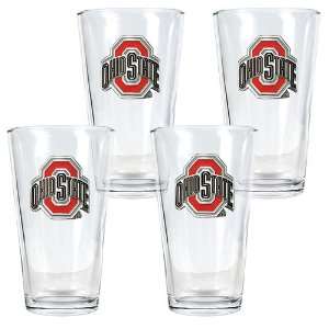 Ohio State Buckeyes 4 Piece Glass Shaker Set Sports 