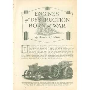 1914 World War I New Weapons of War Airplanes Tractors 